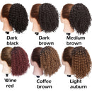 Cabelo Puff com cordão rabo de cavalo afro crespo extensão de cabelo cacheado. cabelo sintético presilha em rabo de cavalo extensão de cabelo afro-americano