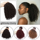 Cabelo Puff com cordão rabo de cavalo afro crespo extensão de cabelo cacheado. cabelo sintético presilha em rabo de cavalo extensão de cabelo afro-americano