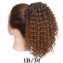 Cabelo Puff com cordão rabo de cavalo afro crespo extensão de cabelo cacheado. cabelo sintético presilha em rabo de cavalo extensão de cabelo afro-americano