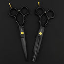 Tesoura de cabelo 5.5 ''Tesoura de cabelo profissional Tesoura de barbeiro Tesoura de cabeleireiro Acessórios para cabelo Conjunto de tesoura de cabeleireiro