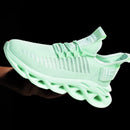 tênis de corrida ao ar livre, confortáveis e respiráveis, tênis de tamanho grande, malha fashion, sapatos novos de verão sapatos casuais masculinos com sola torcida