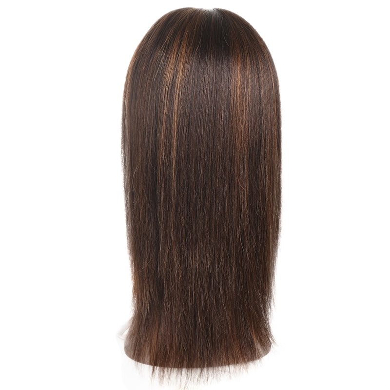 Perucas de cabelo humano de renda elegante para mulheres loiras destaque perucas de renda retas coloridas 13X3 rendas remy perucas de cabelo brasileiro peruca de mulher