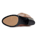 Botas de Inverno até ao Joelho Lã Pele Interior Sapatos Quentes Feminino Salto Alto Couro Macio Sapatos de Plataforma Botas de Neve Calçado Botas