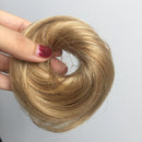 Cabelo Humano Coques Chignon Rabo de Cavalo Peruca Updo Donut Extensões de Cabelo Real Flexível Faixa Elástica Castanho Loiro 6 polegadas