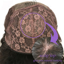 Peruca de cabelo humano com franja para preto feminino falso couro cabeludo topo máquina completa peruca onda do corpo brasileiro remy