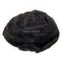 Perucas de cabelo peruca para homem com nó duplo base PU 100% Remy substituição de cabelo humano Peruca com nó dividido único