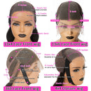 Perucas de cabelo humano frontal de renda marrom HD transparente sem cola reta 13x4 30 polegadas pré-depiladas peruca de cabelo humano colorido frontal