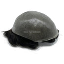 Perucas de cabelo peruca para homem com nó duplo base PU 100% Remy substituição de cabelo humano Peruca com nó dividido único