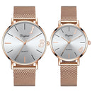 Caixa de presente céu estrelado relógio 1314 casal luminoso titânio aço não desbotado trevo de quatro folhas conjunto caixa relógios masculinos e femininos