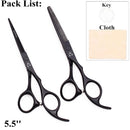 Tesoura de cabelo 5.5 6.0, profissional, cabeleireiro, desbaste, barbeiro, conjunto de tesouras para corte de cabelo 440c, aço japonês 888 #