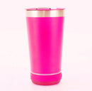 Copo Térmico Inox com Tampa Abridor e Caixa de Som com Bluetooth Led