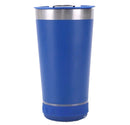 Copo Térmico Inox com Tampa Abridor e Caixa de Som com Bluetooth Led