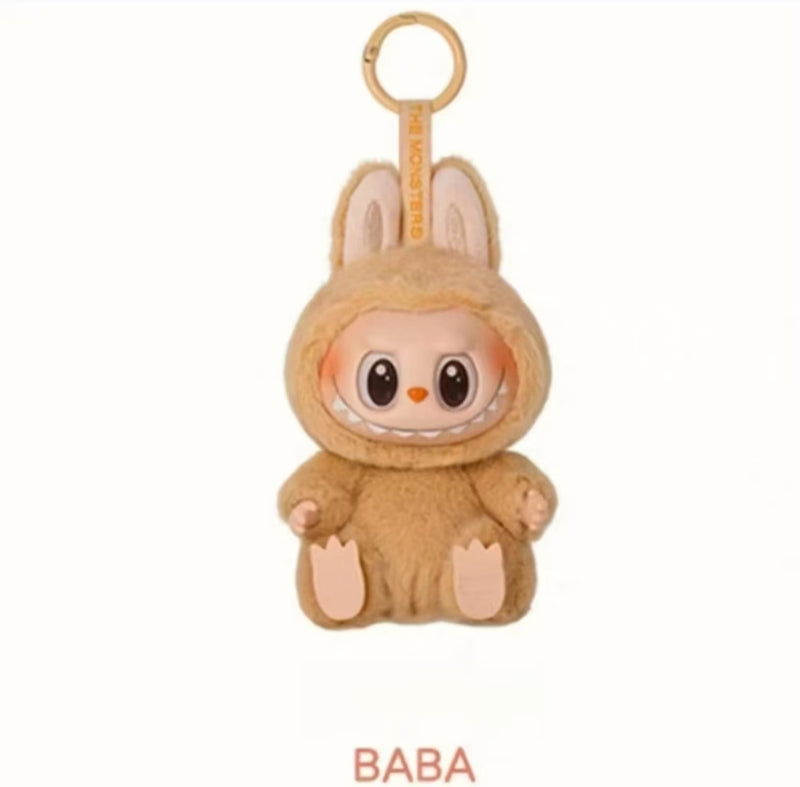 Chaveiro Labubu Pelúcia com rosto de vinil
