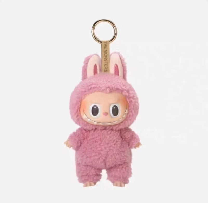 Chaveiro Labubu Pelúcia com rosto de vinil