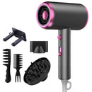 Secador de cabelo com difusor, escova pente, 1800w, iônico, com difusor, temperatura constante, cuidados com o cabelo, sem danos