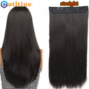 Grampo reto em extensões de cabelo humano, uma peça com 5 grampos, brasileiro, macio, uma peça, extensão de cabelo humano natural para mulheres