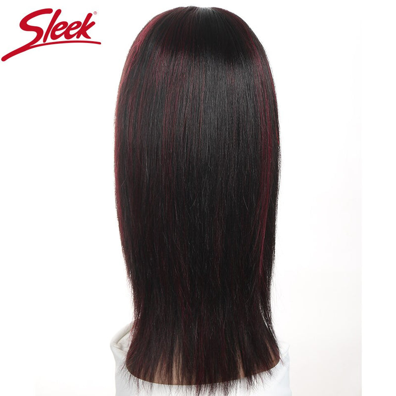 Perucas de cabelo humano de renda elegante para mulheres loiras destaque perucas de renda retas coloridas 13X3 rendas remy perucas de cabelo brasileiro peruca de mulher