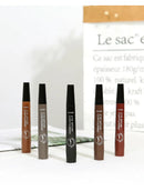 Caneta de sobrancelha microblading, 5 cores à prova d'água líquido lápis de sobrancelha de longa duração caneta de tatuagem de sobrancelha 4 untas caneta de sobrancelha cosméticos