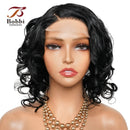 Lace Frontal Bob Peruca Cabelo Humano Transparente Lace Front Perucas Para Mulheres Loose Wave Lace Wigs Remy Cabelo Humano Bobbi
