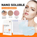 Máscara de filme de colágeno nano solúvel, conjunto de spray de soro facial, reparação de rugas, essência de preenchimento facial, hidratante, conjunto de cuidados com a pele