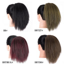 Cabelo natural rabo de cavalo cabelo curto para mulheres rabo de cavalo extensões de cabelo sintético