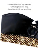 Sexy biquíni roupa de banho sem alças bandeau bikini feminino maiô flash cinto maiô feminino beachwear banhista