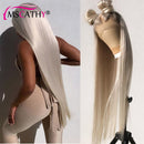 Perucas Para Mulheres Longas Retas 613 Loiro Remy Peruca de Cabelo Humano HD Transparente Lace Frontal Perucas Ice Blonde Colored Lace Front