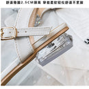 Verão novas sandálias femininas ao ar livre casual salto alto moda design de strass estilo coreano roupa de banquete