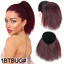 Cabelo natural rabo de cavalo cabelo curto para mulheres rabo de cavalo extensões de cabelo sintético