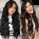 Grampo em peruca ondulado cabelo humano topper cabelo humano virgem europeu pele natural couro cabeludo base de seda mulheres peruca livre divisão