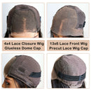 Peruca Colorida  HD Transparente Lace Front Cabelo Humano Peruca Sem Cola Pronta Para Usar