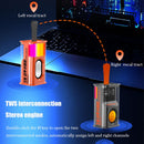 Alto-falante portátil sem fio Bluetooth 5W Transparente Bluetooth Sound Box Rhythm Light Effect Subwoofer TWS Stereo Music Player