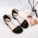 Sandálias de Luxo Feminino Sandalias Sapatos para Mulheres Salto Alto Novo Estilo Fada Moda Salto Baixo Tamanho Grande Plataforma Dedo Aberto