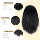 Cabelo natural rabo de cavalo cabelo curto para mulheres rabo de cavalo extensões de cabelo sintético