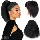 Cabelo natural rabo de cavalo cabelo curto para mulheres rabo de cavalo extensões de cabelo sintético