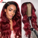 Lace Front Perucas Para Mulheres Cabelo Humano Ombré 1b 99j Borgonha Lace Front Perucas Mel Loiro HD Lace Frontal Perucas Coloridas