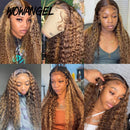Perucas HD Lace Front Full Lace Frontal Perucas Curly Water Wave Perucas 13x6 HD Lace Frontal Perucas de cabelo humano