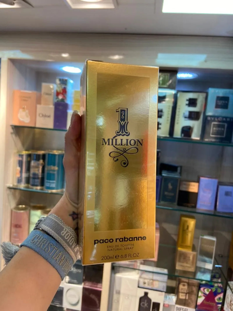 Perfume Masculino One Million Eau De Toilette Paco Rabanne Original Selado, Selo Adipec já disponível no Brasil 200ml