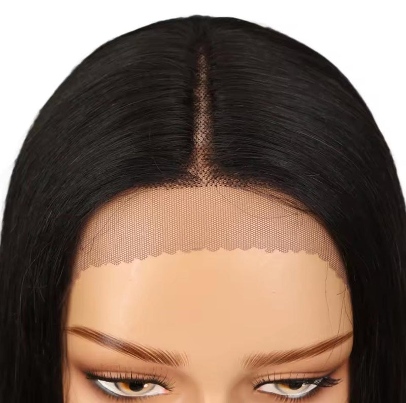 Perucas peruanas elegantes, retas, com parte frontal, cabelo humano natural, ombré, trama 99J, cabelo curto, bob, remy