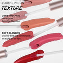 6 Conjunto de batom fosco Brilho labial fosco Veludo Brilho labial fosco à prova d'água