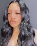 Peruca dianteira do laço perucas de cabelo humano sem cola pronto para usar hd transparente rendas soltas onda profunda peruca frontal para mulheres