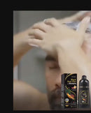 Shampoo de tintura de cabelo Magic Natural Herbal 100ML 3 em 1 Shampoo de coloração de cabelo para Gary Hair Castanho escuro Preto Mulheres e Homens Cobertura grisalha