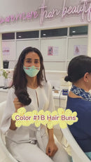 Cabelo Humano Coques Chignon Rabo de Cavalo Peruca Updo Donut Extensões de Cabelo Real Flexível Faixa Elástica Castanho Loiro 6 polegadas