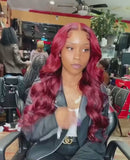 Lace Front Perucas Para Mulheres Cabelo Humano Ombré 1b 99j Borgonha Lace Front Perucas Mel Loiro HD Lace Frontal Perucas Coloridas