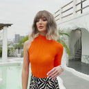 Perucas Sintéticas Com Franja Perucas de Cabelo Loiro Preto Cinza para Mulheres Cosplay Cabelo Natural Resistente ao Calor