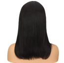 Perucas peruanas elegantes, retas, com parte frontal, cabelo humano natural, ombré, trama 99J, cabelo curto, bob, remy