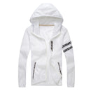 Jaqueta de verão masculina jaqueta de proteção solar outwear esportes ciclismo casacos finos com capuz jaqueta masculina roupas de marca