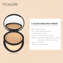 Pó facial iluminador para acabamento da pele Produtos FOCALLURE 9 Colour Pressed Powder Mineral Oil Control Textura fosca de longa duração