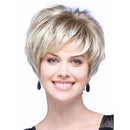 Perucas Sintéticas para Mulheres Brancas Curto Pixie Hair Wig Natural Fibra Resistente ao Calor