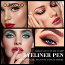O.TWO.O Eyeliner Stamp Caneta Delineador Líquido Preto À Prova D'Água Seco Rápido Lápis Delineador de Olhos de Ponta dupla para Cosméticos Femininos